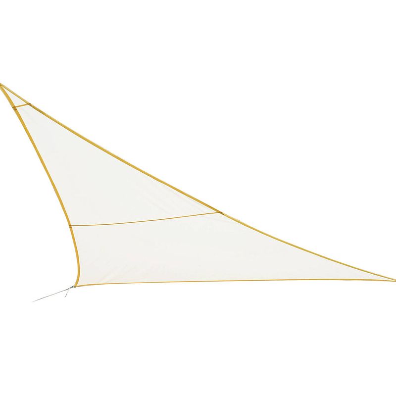 Foto van Practo garden - schaduwzeil - driehoek - polyetheen - 3.6 x 3.6 m - crème