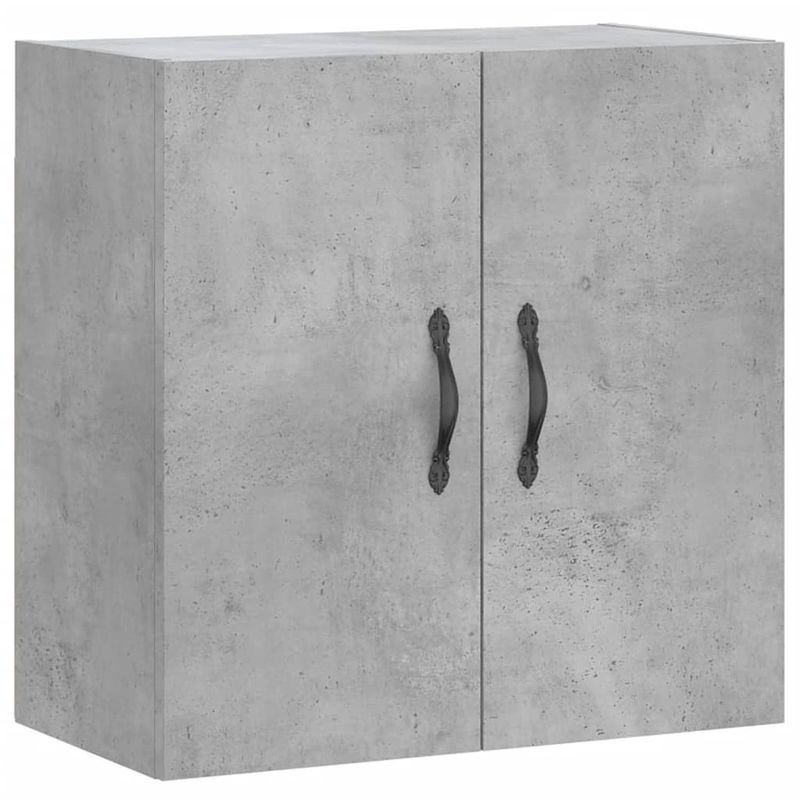 Foto van The living store wandkast betongrijs - 60 x 31 x 60 cm - duurzaam bewerkt hout