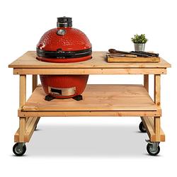 Foto van Douglas tafel + kamado joe classic of big joe - kamado big joe 2