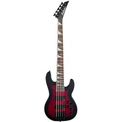 Foto van Jackson js series concert bass js3vq transparent red burst