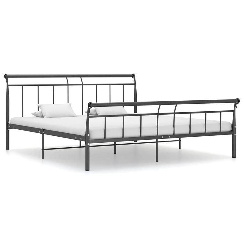 Foto van Vidaxl bedframe metaal zwart 180x200 cm