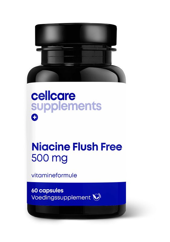 Foto van Cellcare niacine flush free 500mg capsules