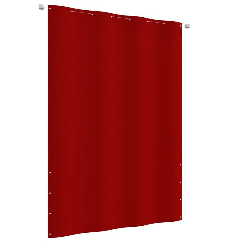 Foto van Vidaxl balkonscherm 160x240 cm oxford stof rood