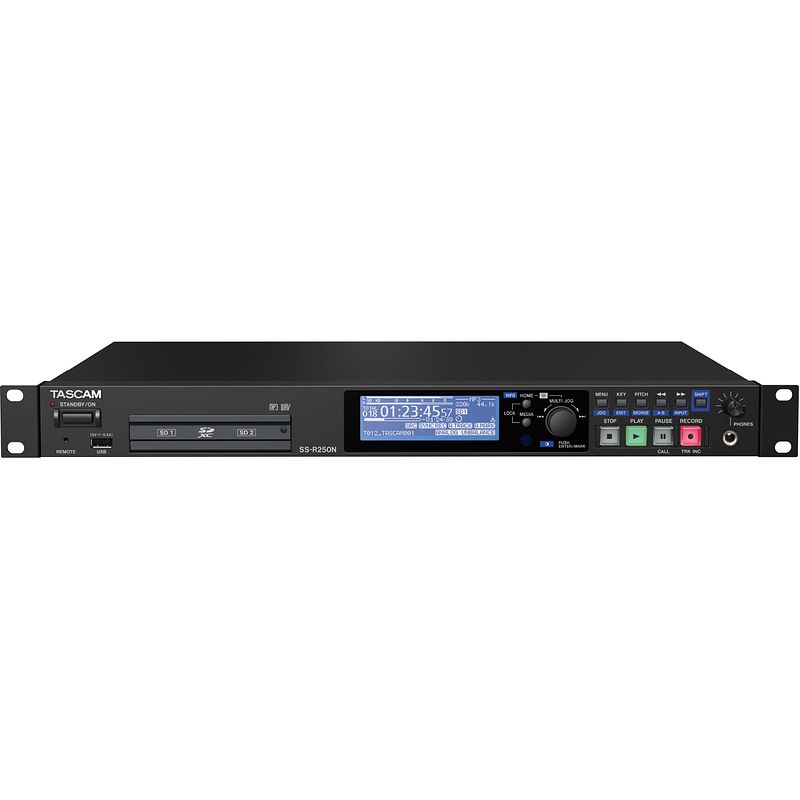 Foto van Tascam ss-r250n solid-state netwerk audio recorder