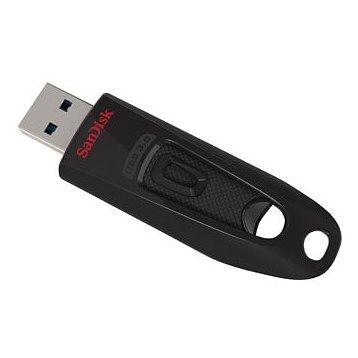 Foto van Sandisk usb ultra 64gb 130 mb/s - usb 3.0 usb-sticks zwart