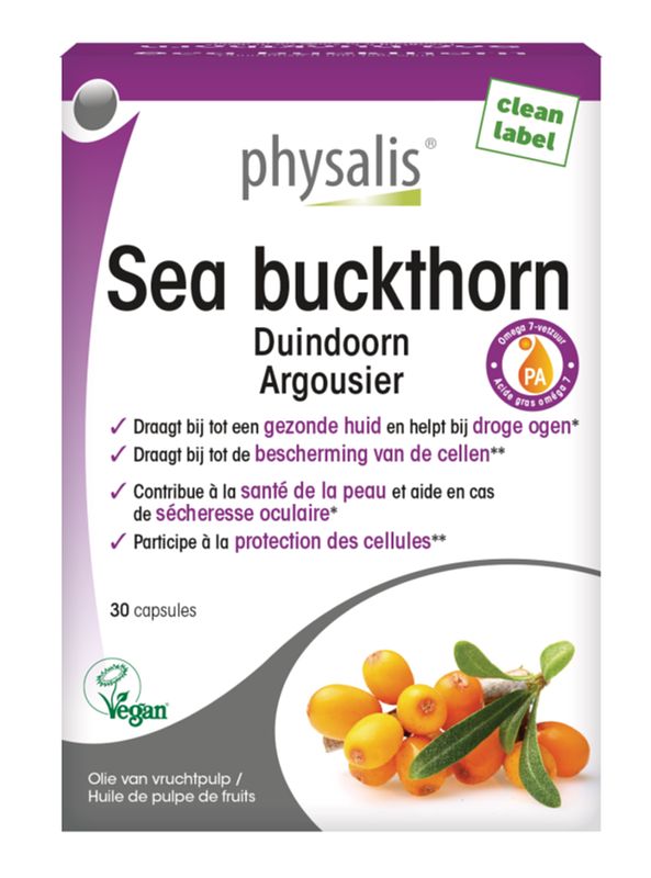 Foto van Physalis sea buckthorn capsules