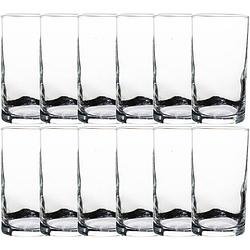Foto van 12x stuks transparante drinkglazen 220 ml van glas - drinkglazen