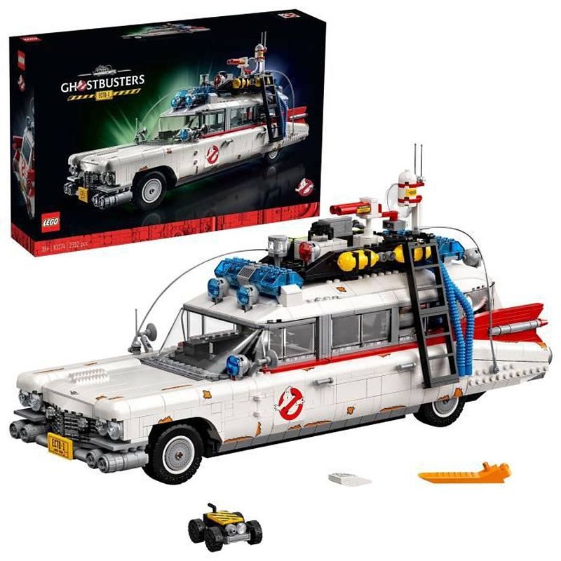 Foto van Lego creator expert 10274 ecto-1 ghostbusters, bouwbaar autospel voor volwassenen, verzamelmodel om weer te geven