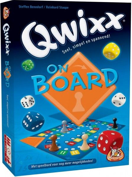 Foto van White goblin games dobbelspel qwixx on board - 8+