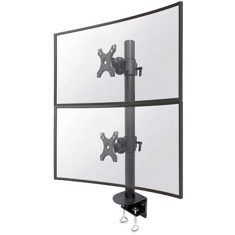 Foto van Neomounts by newstar fpma-d960dvblackplus monitor-tafelbeugel 1 stuks 43,2 cm (17) - 124,5 cm (49) zwenkbaar, roteerbaar, kantelbaar