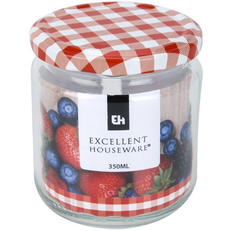 Foto van 30x jam pot met draaideksel 350 ml - weckpotten