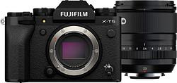 Foto van Fujifilm x-t5 zwart + xf 33mm f/1.4 r lm wr
