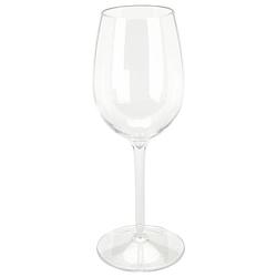 Foto van Excellent houseware wijnglas - 1x - transparant - kunststof - 330 ml - wijnglazen