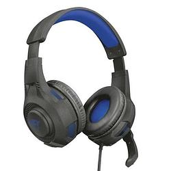 Foto van Gaming headset met microfoon trust 23250 blauw zwart zwart/blauw
