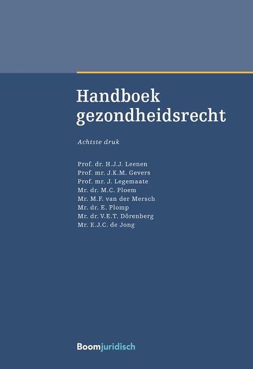 Foto van Handboek gezondheidsrecht - hardcover (9789462907485)