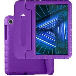 Foto van Basey lenovo m10 fhd plus (2e generatie) kinderhoesje foam case hoesje cover hoes - paars