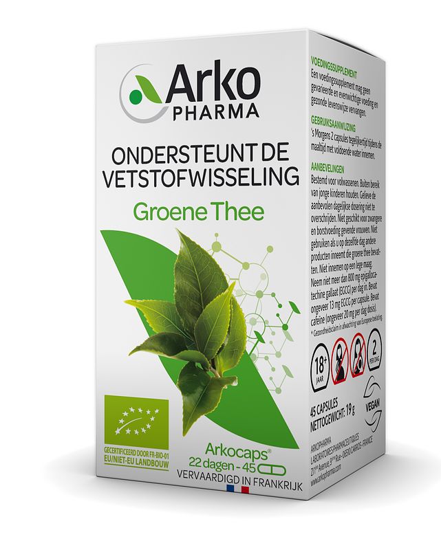 Foto van Arkocaps groene thee capsules 45st