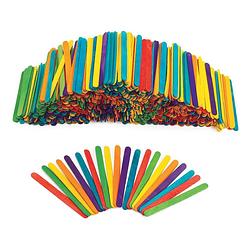 Foto van Colorations 16 delig gekleurde houten knutselstokjes 1000st.
