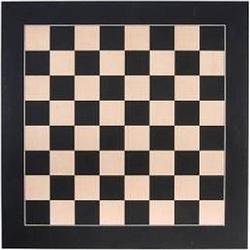 Foto van Schaakbord - zwart esdoornhout - 40 x 40 cm