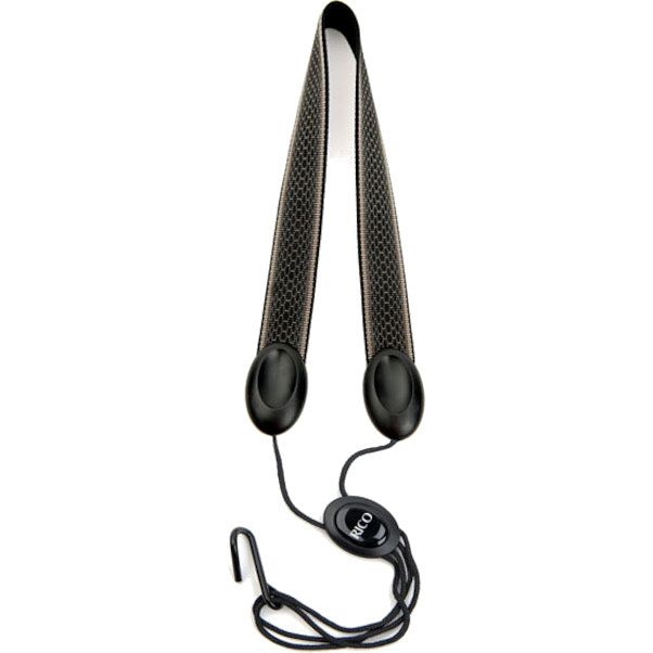 Foto van D'saddario woodwinds sja05 rico saxophone strap gray scales voor alt- en sopraan saxofoon