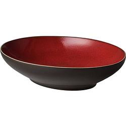 Foto van Palmer bord diep lava 23 cm bruin stoneware 1 stuk(s)