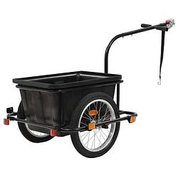 Foto van Vidaxl fietskar 50 l zwart