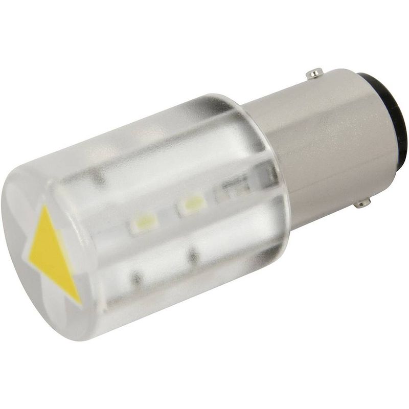 Foto van Cml led-signaallamp ba15d geel 230 v/ac 100 mcd 18561232