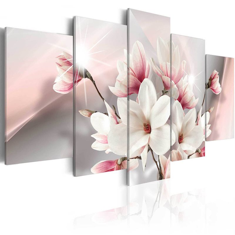 Foto van Artgeist magnolia in bloom canvas schilderij