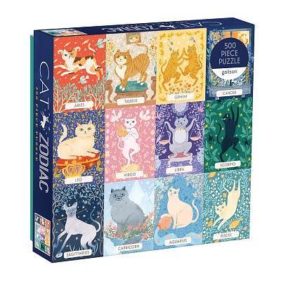 Foto van Cat zodiac 500 piece puzzle - puzzel;puzzel (9780735357068)