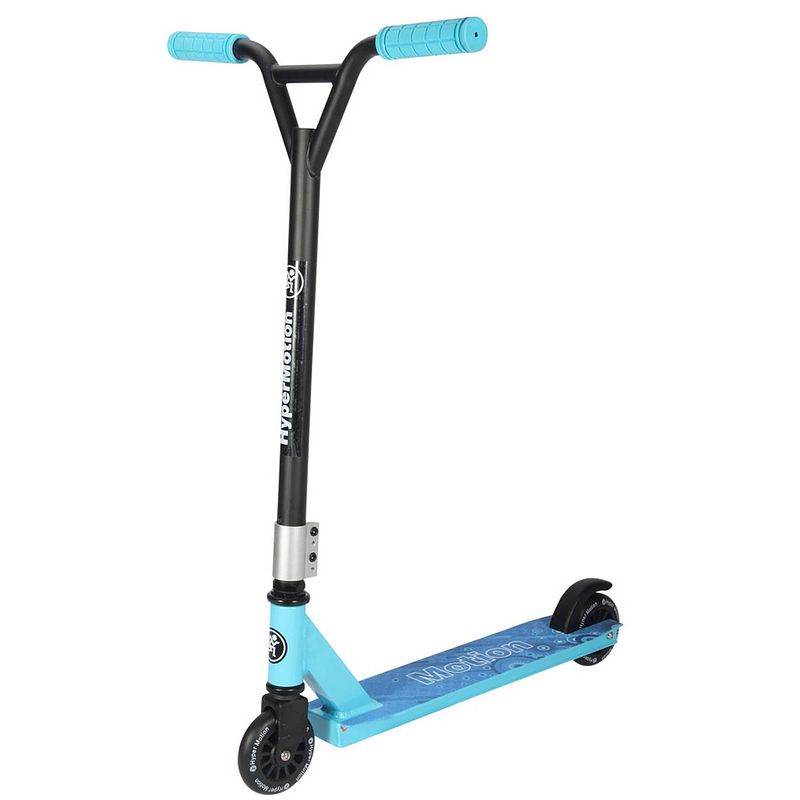 Foto van Stuntstep jongen - hypermotion zwart black blauw - stunt step scooter