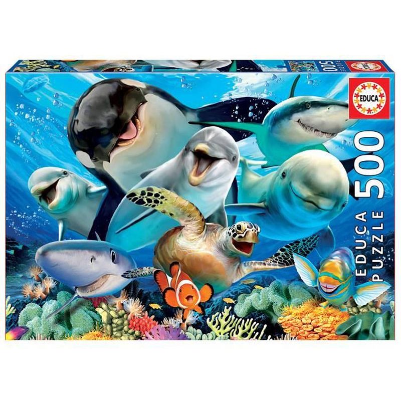 Foto van Educa puzzle 500 selfie underwater