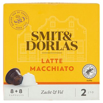 Foto van Smit & dorlas latte macchiato koffiecups 16 stuks bij jumbo