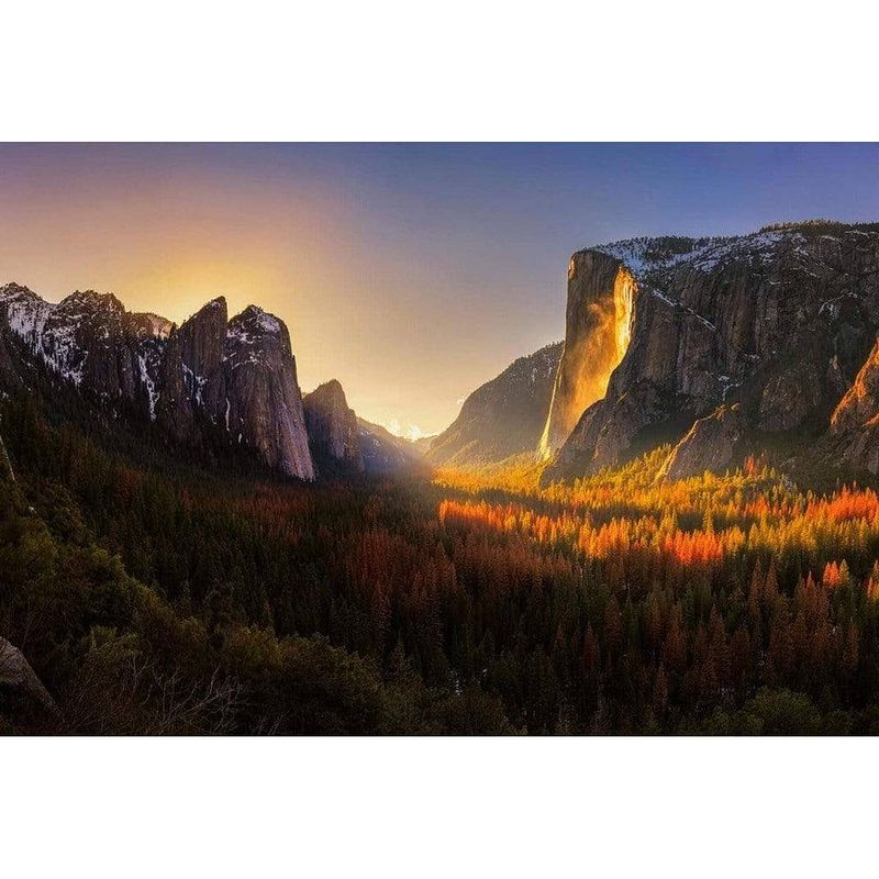 Foto van Wizard+genius yosemite national park usa vlies fotobehang 384x260cm 8-banen