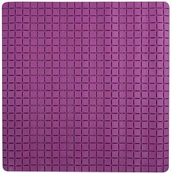 Foto van Msv douche/bad anti-slip mat badkamer - rubber - paars - 54 x 54 cm - badmatjes