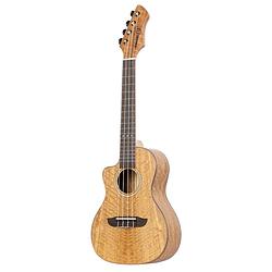 Foto van Ortega rumg-ce-l horizon series left-handed concert ukulele natural linkshandige e/a concert ukelele met gigbag