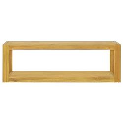 Foto van The living store badkaast - teakhout - 110x45x35 cm - wandmontage