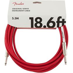Foto van Fender original cables instrumentkabel 5.5m fiesta red