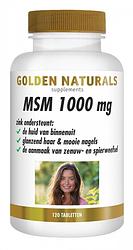 Foto van Golden naturals msm 1000 mg tabletten