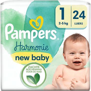 Foto van Pampers harmonie luiers maat 1, 24 luiers bij jumbo