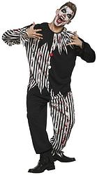 Foto van Boland bloody clown kostuum unisex zwart/wit maat 50 52 (m)