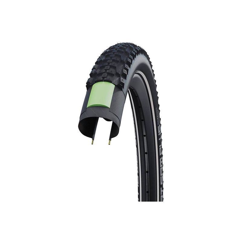 Foto van Schwalbe buitenband sam plus dd/greenguard 29 x 2.10"" / 54-622mm zwart met reflectie