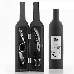 Foto van Fles wijnkoffer innovagoods 5 onderdelen - wijn accessoires - wijnset - wijn geschenkset - wijnopener