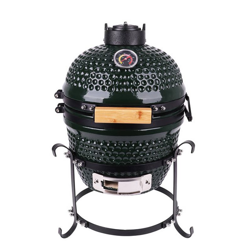 Foto van Green air kamado keramische bbq groen