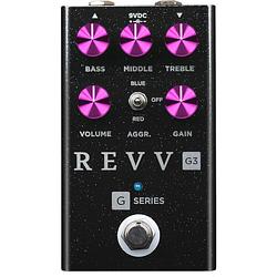 Foto van Revv black sparkle series g3 pedal limited edition distortion effectpedaal