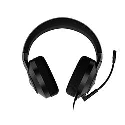 Foto van Lenovo legion h200 over ear headset kabel gamen stereo zwart volumeregeling, microfoon uitschakelbaar (mute)