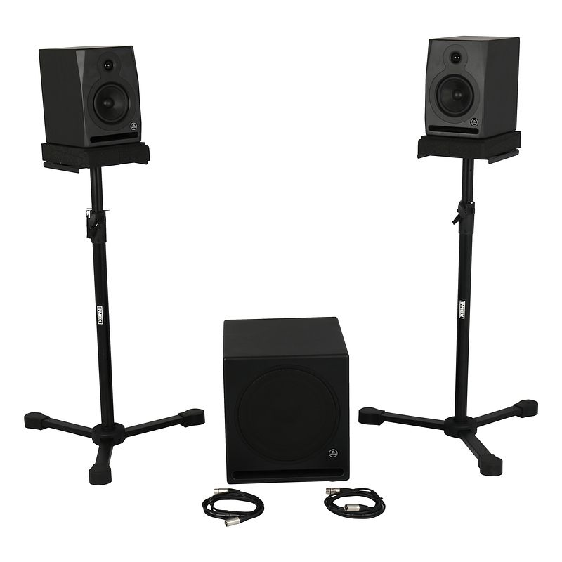 Foto van Devine rx-5a black set + sub studiomonitoren