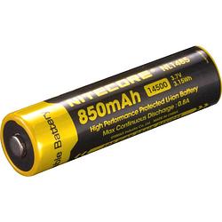 Foto van Nitecore nl1485 speciale oplaadbare batterij 14500 li-ion 3.7 v 850 mah