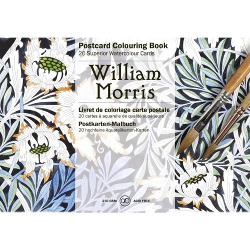 Foto van William morris - postcard coloring book