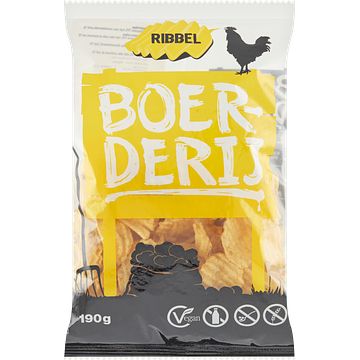 Foto van Boerderij chips ribbel 190g bij jumbo