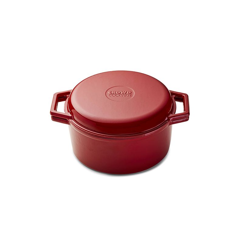 Foto van The tasman dutch oven met grill rood